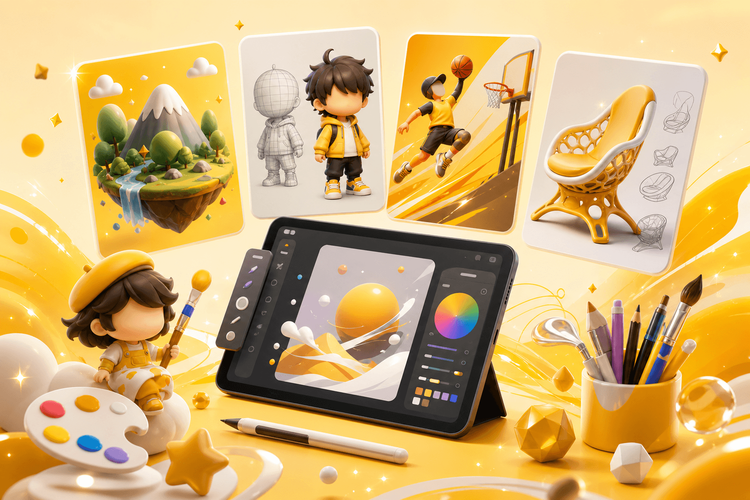 AI arts course kit visual